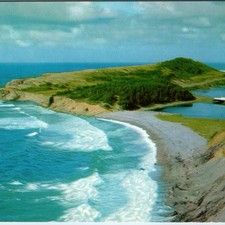 c1960s Presqu Ile Cabot Trail Postcard Cape Breton NS Rugged Atlantic Coastline picture