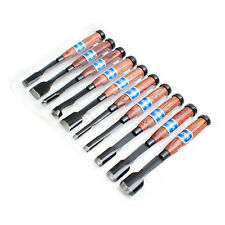 Chisel Graver Flate Round Wood Carving Tools 10PCS 210 mm SM-CS10P picture