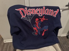 Marvel Spider-Man Disneyland Blue Zip-Up Hoodie Disney Avengers Campus Size XL picture