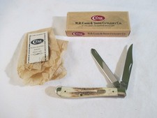 Case XX 1999 Stag Slimline 2 blade Trapper V52048 SS, ITem 00136 picture