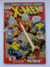 The X-Men 75 Re-enter The Mimic Glossy Mid Grade Cyclops Jean Grey Marvel 1972 picture