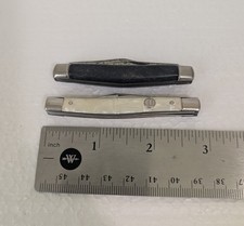 Vintage Imperial USA & Sabre Japan 2 Blade Folding Pocket Knife Lot of 2 picture