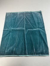 Antique French Millinery Velvet Fabric Remnant Cotton Silk Early 19 C  Teal picture