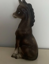 CUTE  PORCELAIN DONKEY FIGURINE BY UCAGCO. ABOUT 9