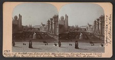 Photo:St. Louis MO 1904 World's Fair Sunken Gardens Buildings Stereo View picture