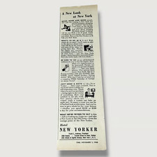 1948 Hotel New Yorker NYC A New Look at New York Vintage Ad R picture