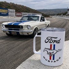 Classic Ford Mustang 13oz Stainless Steel Travel Mug with Lid - Vacuum Insulated picture