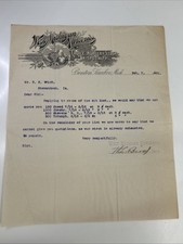 Antique Billhead West Michigan Nurseries 1901 picture