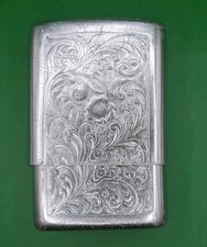 Park Industries 1950's Aluminum Cigarette Case Vintage Smoker Pack Holder USA picture