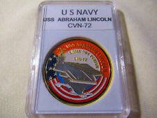 US NAVY USS ABRAHAM LINCOLN CVN-72 Challenge Coin picture