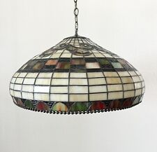 Meyda Tiffany Stained Glass Chandelier Pendant with Handmade Shade 3 Light picture
