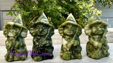 Wholesale Lot 4 PCs Nephrite Jade Witch Crystals Healing Energy 6cm picture
