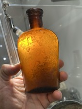 1800’s Shipwreck Bottle Antique Flask Key West Florida Artifact Pirate Glass picture