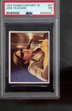# 67  JOSE  FELICIANO  1972 PANINI CANTANTI sticker PSA 7 pop 1   HIGHEST  picture