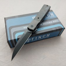 Finch Widowmaker Bolster Lock Arctic Storm CF Folding 154CM Pocket Knife WM160 picture