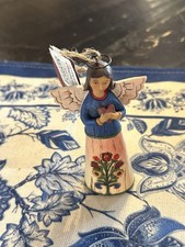 Jim Shore Folklore Angel with Heart Ornament 6001455 Enesco 2018 w/ Box picture