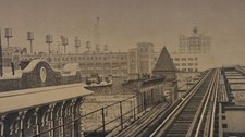 c1937 Brooklyn IRT RR 5th Av EL @40th St Subway 4x5 Photo NYC (an older reprint) picture