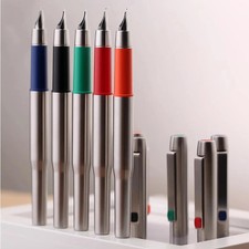MAJOHN B25 Fountain Pen Stainless Steel F Nib Ink Converter Premium Writing picture