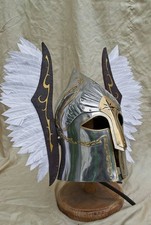 Brass Viking Helmet Lotr Gondor Armor Helmet With Wing Cosplay Armor Helmet Gift picture