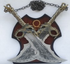 God Of War Kratos's Blades Of Chaos 1:1 Life Size All-metal Weapon Model Cosplay picture