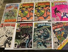Vintage Lot of 8 The Spectacular Spider-man F-VF (1981-1987 Marvel) 7 Newsstand picture