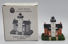 Lefton's Historic American Lighthouse Forty Mile Point CCM 13617 w/ Box 2001 picture