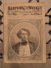 1874 Charles Sumner Memorial · Texas Cattle Drive · Harpers Weekly Mar 28 picture