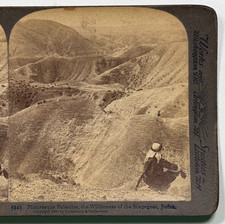 Picturesque Palestine, the Wilderness of the Scapegoat, Judaean Stereoview Card picture