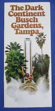Vintage Busch Gardens Tampa Florida Brochure Pamphlet 1978 Dark Continent Africa picture
