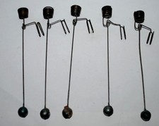 five antique German Pendant candle holder for the Christmas tree, 1920's picture