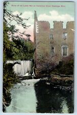 Hastings Minnesota Postcard Ruins Old Lower Mill Vermillion River c1910 Vintage picture