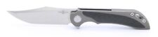 Two Sun Folding Knife Black Titanium CF Handle M390 Plain Edge TS224-M390 picture