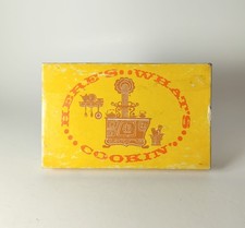 VTG 1970's Current Inc. Here's What's Cookin Recipe Box w/52 Cards NOS picture
