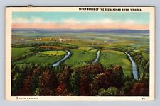 VA- Virginia, Aerial Seven Bends Of The Shenandoah River, Vintage c1917 Postcard picture