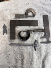 Vintage Machinist Tool Lot Micrometers Square Millers Falls Craftsman Gauges picture