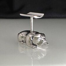 DUNHILL Bulldog Sterling Silver 925 Cigar or Pen Rest France Rare Find picture