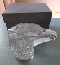 Lalique France Crystal Tete d'Aigle Eagle Head Signed M. Lalique 11808 Vintage picture