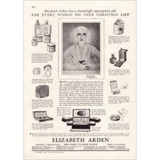1927 Elizabeth Arden Beauty Supplies Christmas Original Vintage Print Ad picture