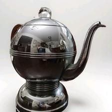 Manning-Bowman Vintage Art Deco Chrome Ball Percolator (READ + No Cord) picture