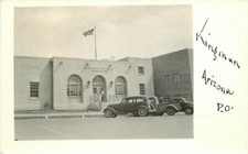 Autos United States Post Office Kingman Arizona 1940s Postcard 8787 picture