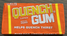 Vintage SWELL QUENCH GUM  Orange Flavor  Unopened  NOS  Mint Condition picture