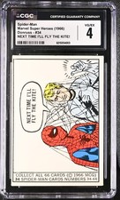 1966 Donruss Marvel Super Heroes #34 Spider-Man NEXT TIME I'LL FLY *NO TARIFFS* picture