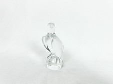 Crystal Clear Glass Eagle Hadeland Glassverk Norway Bird of Prey Solid Figurine picture