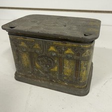 Antique EPICURE Smoking Tobacco Tin Can US Tobacco Co. Hinged Box picture