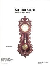 CLOCK BOOK, LENZKIRCH CLOCKS, THE UNSIGNED STORY picture
