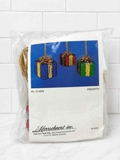 Herrschners Vintage Set of 3 Sequin Ornament Kit 51-4084 picture