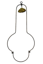 Wrought Iron Metal Brass Part Fabricated Hanger Interior Design Vintage Unique A picture