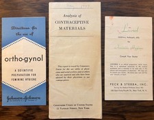 c1937 WOMENS BIRTH CONTROL METHODS CONTRACEPTION FEMININE HYGIENE GYNECOLOGY picture