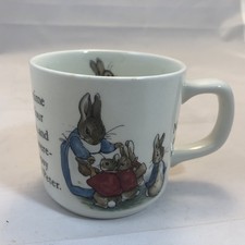 Wedgwood Beatrix Potter Peter Rabbit Cup Mug Flopsy Mopsy Cotton Tail England picture