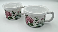 Temp-tations Seal the Meal Mug Set (1) Glassware w Lids NEW picture